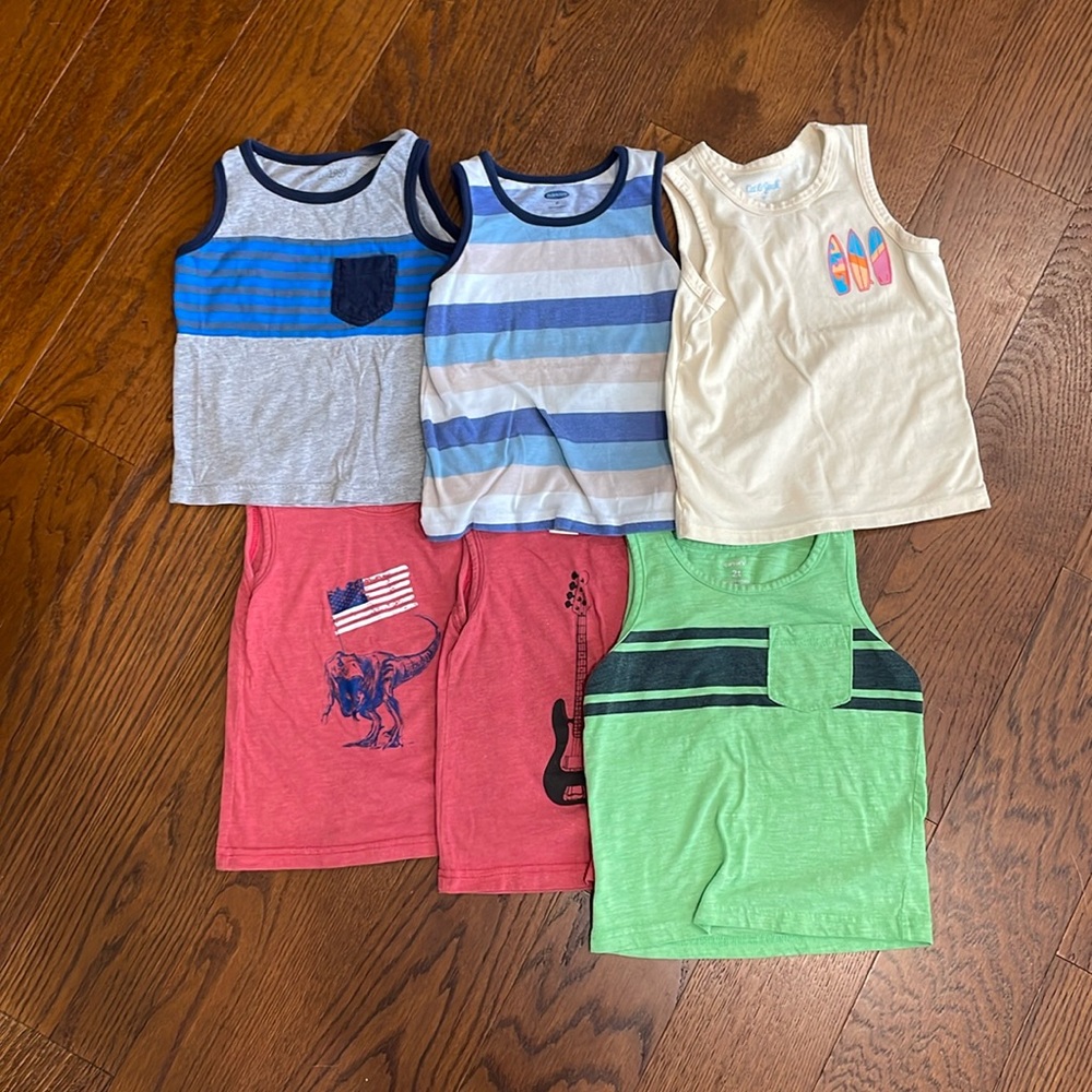 Set of 6 2T tank tops